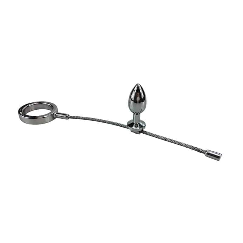 Bound Penisring med Anal Plug
