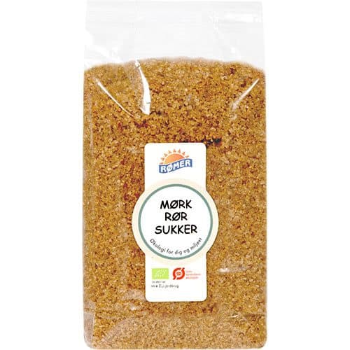 Mørk rørsukker økologisk 1 kg