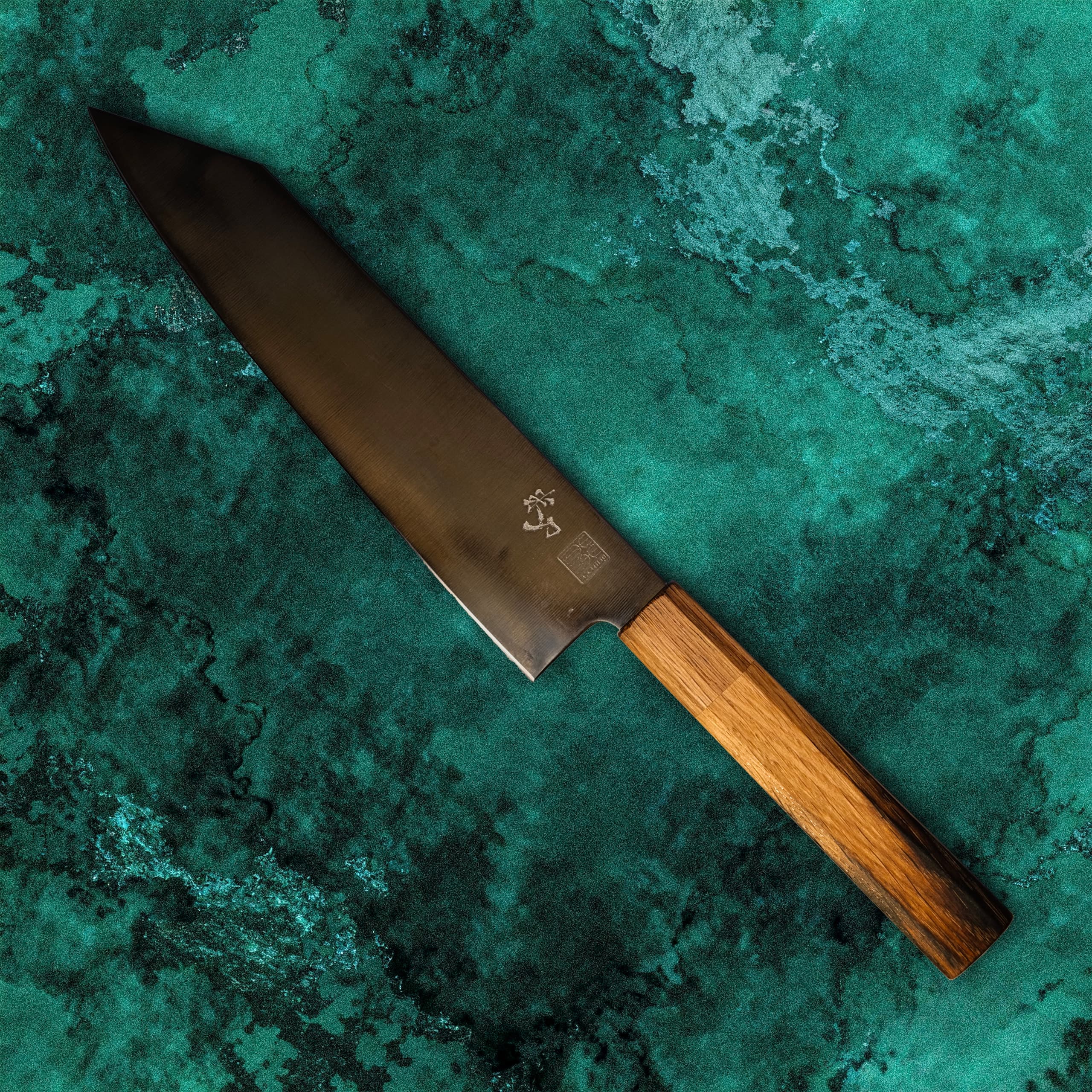 T10 Coffee Etch  Pre-patina,forced-patina højkulstof stål kniv