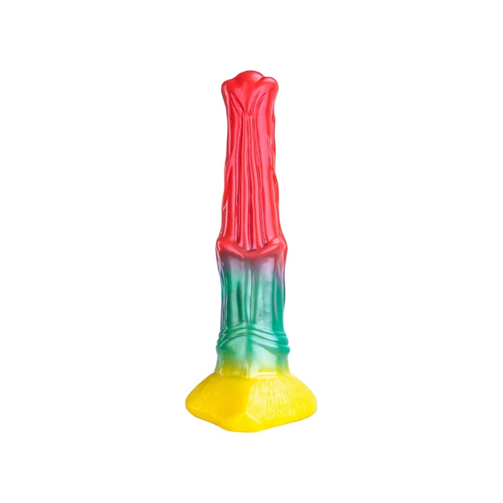 Farverig Monster Dildo - 26,3 cm