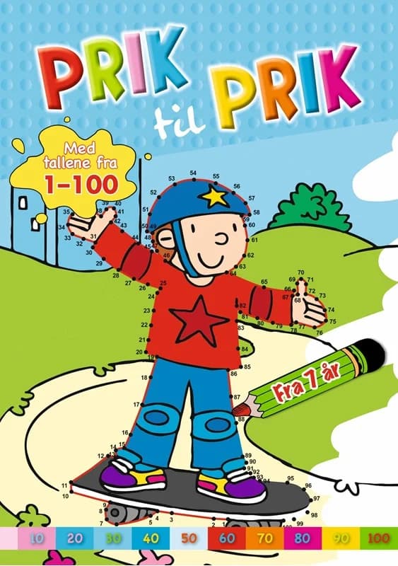 Prik til prik: 1-100 (skater) (4, 2014) | Ukendt forfatter