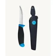 Øyo Knife In Stainless Steel W/sheat - Blue - - Kniv
