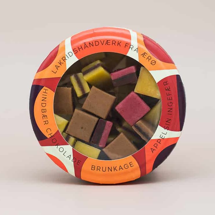 Lakridskonfekt med hindbær/chokolade, brunkage og appelsin/ingefær - Vinter