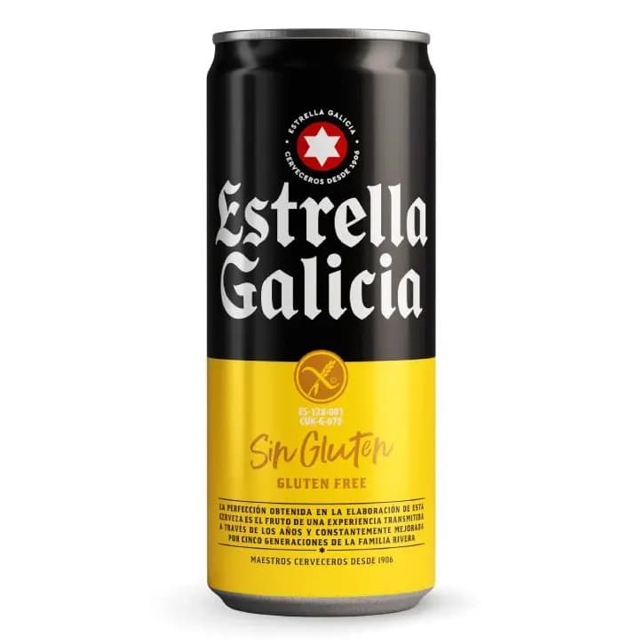 Estrella Galicia Glutenfri Lager Øl, dåse (5,5%)