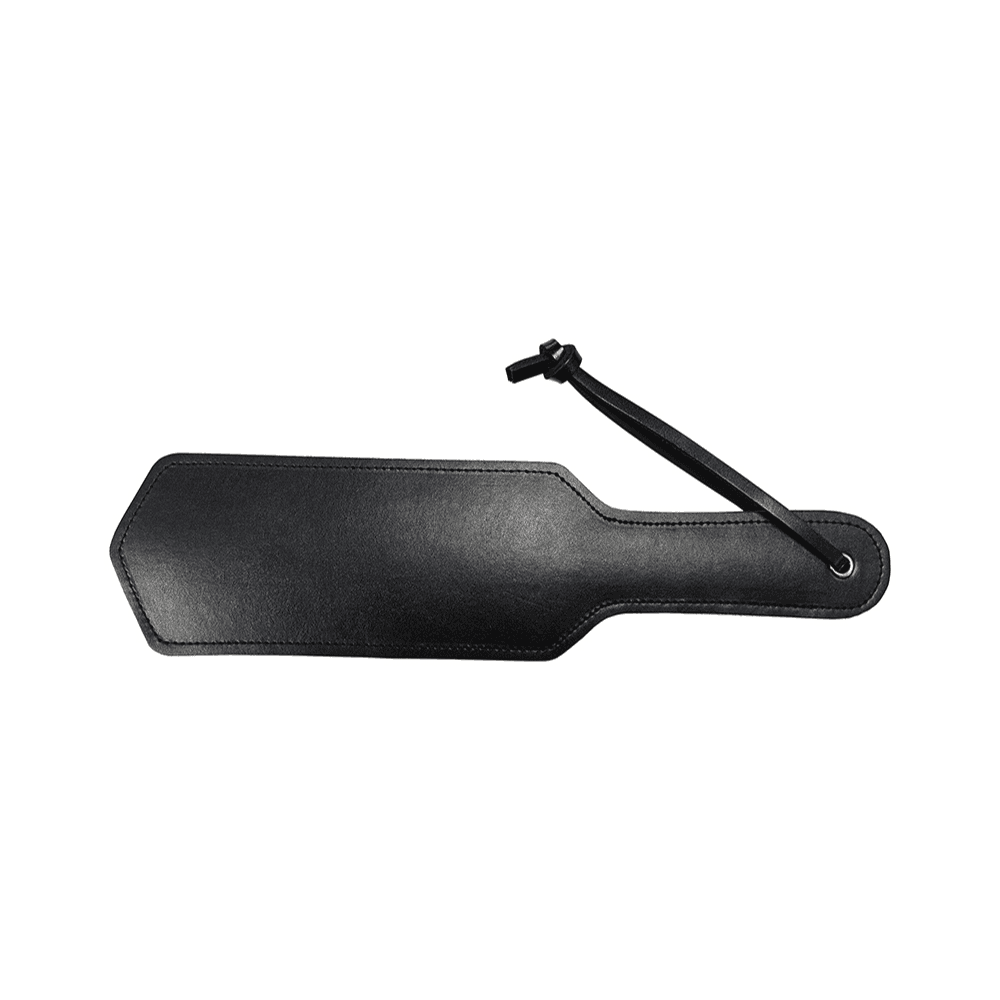 Læder Paddle med Metalnitter - Dobbelt Design